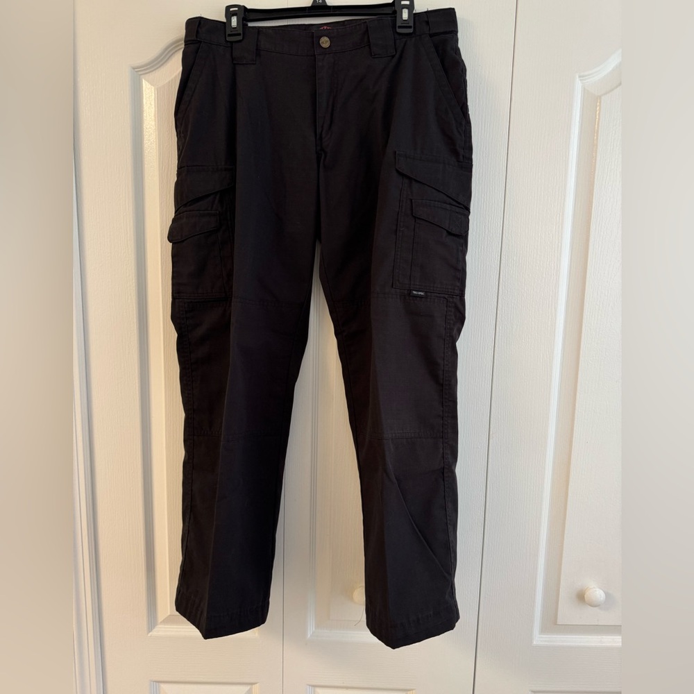 Women’s Black Work Cargo Pants, Size 12, Classic Utility Style. Tru-Spec.